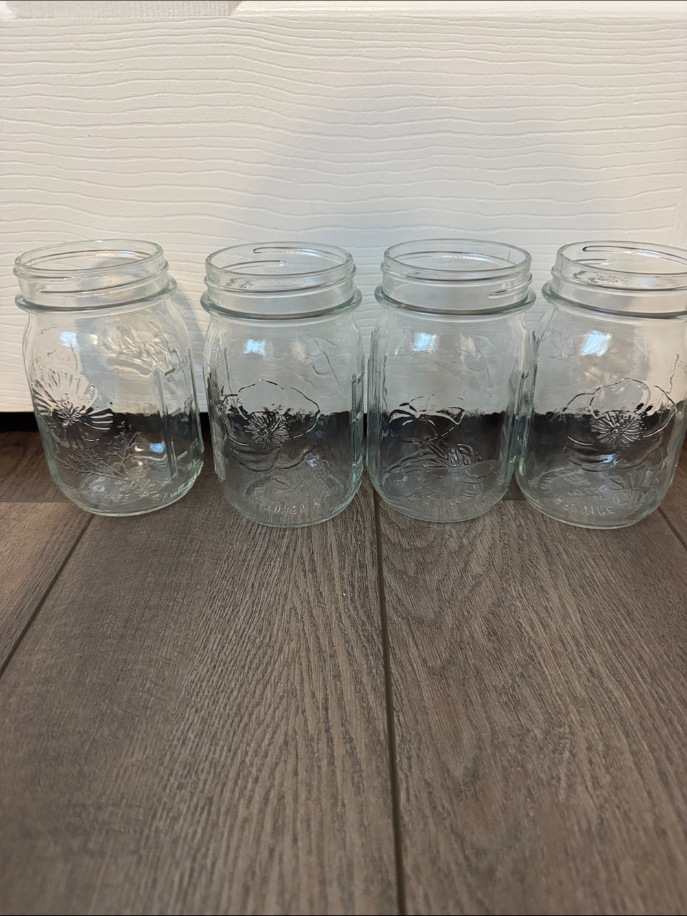 Set of 4 Ball RARE WILD ROSE@2 MORING GLORY California Poppy Mason Jar vintage